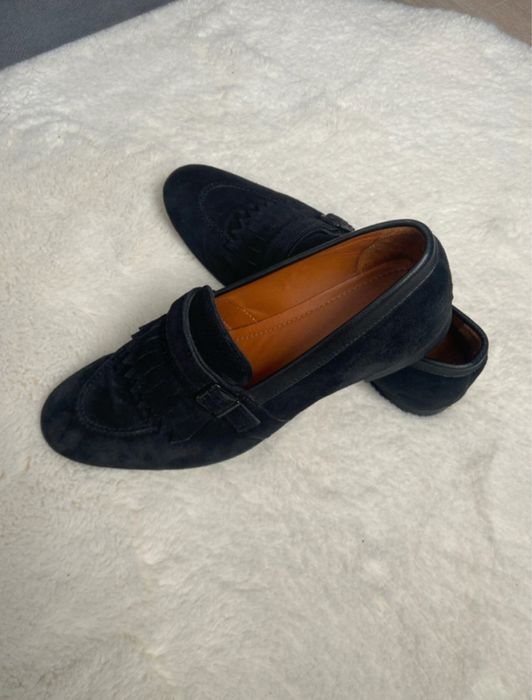 Loafers zara man, piele intoarsa, marime 41