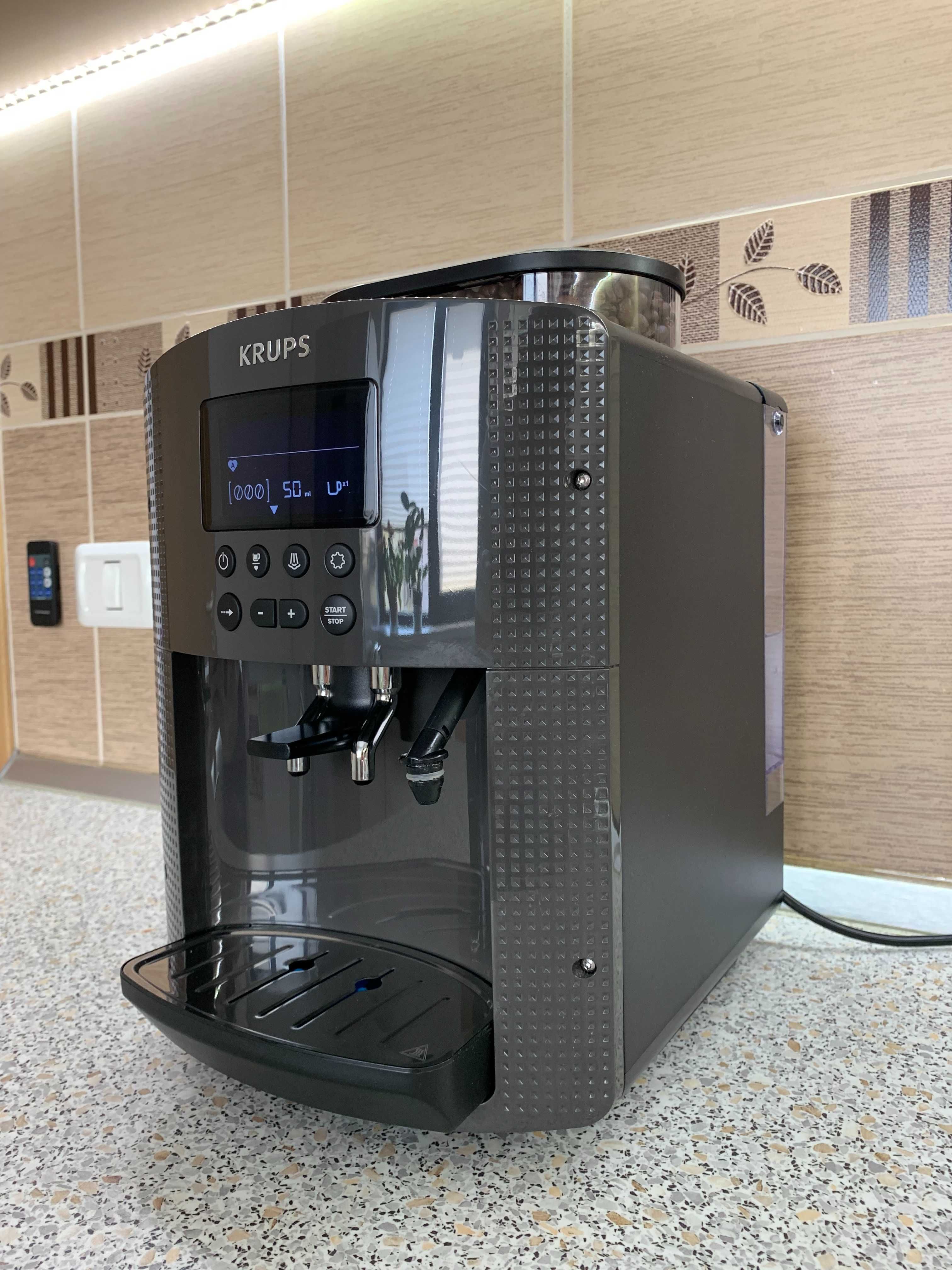 Espressor Krups LCD automat cafea boabe + sistem de lapte GARANTIE