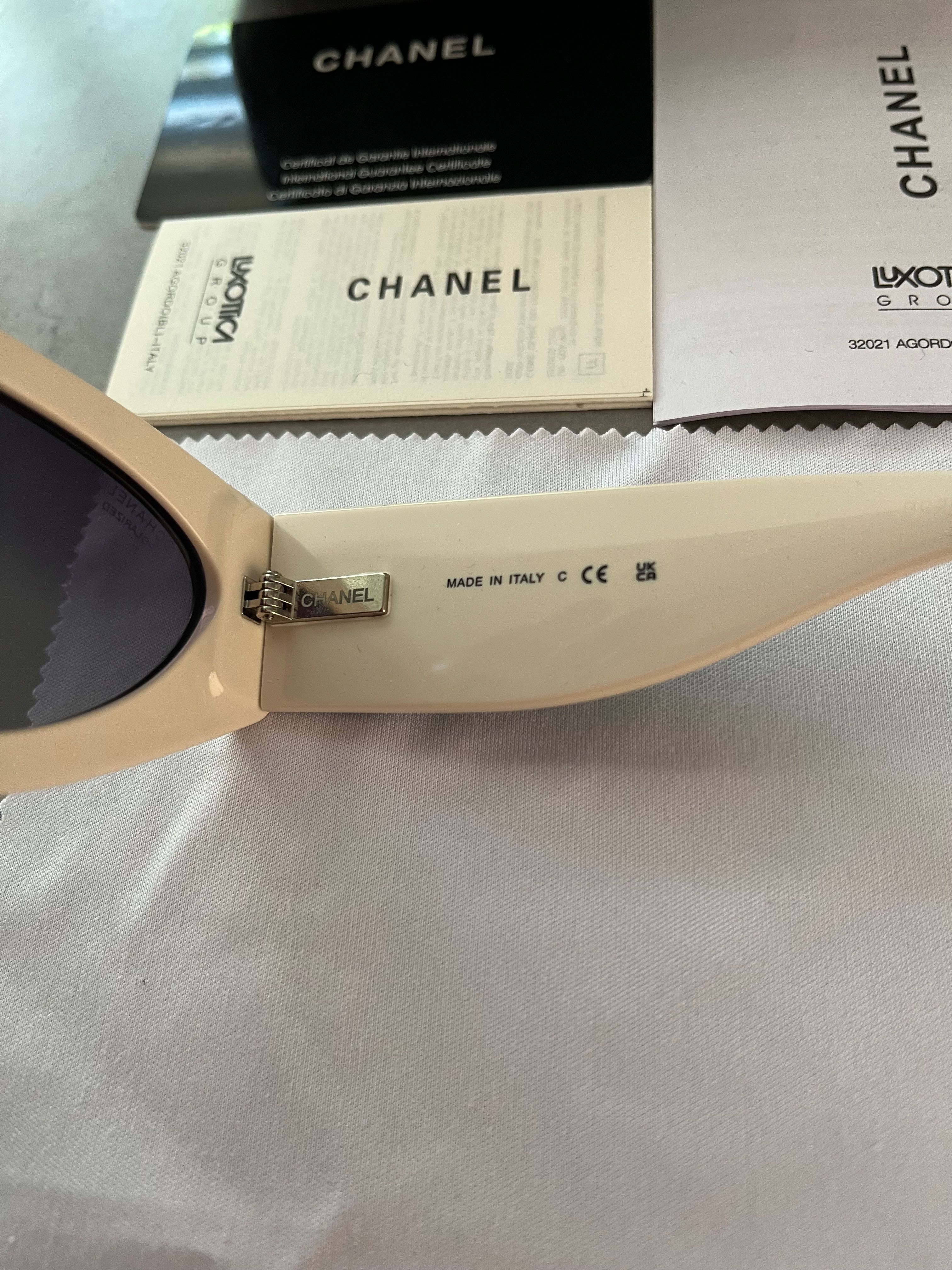 Слънчеви очила котешка форма Chanel