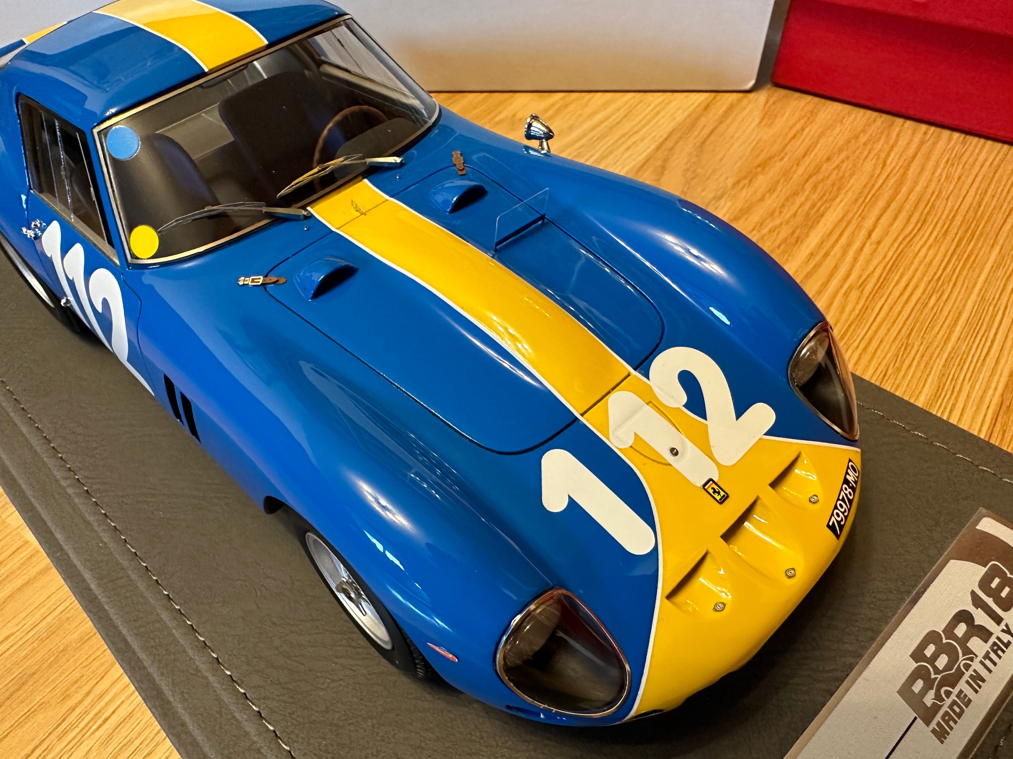 Macheta auto BBR Ferrari 250 GTO 1:18 (nu este Autoart, Norev, CMC)