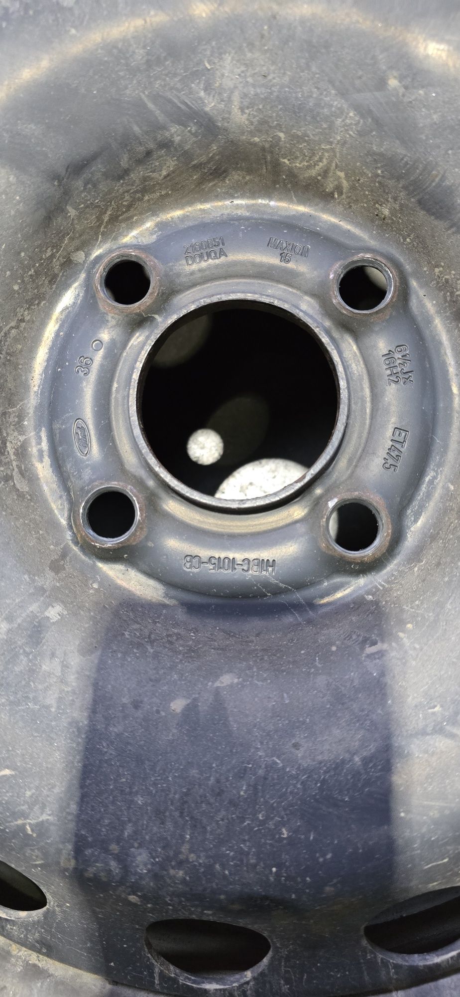 Jante tablă 16" originale Ford cu senzori presiune, capace si anvelop