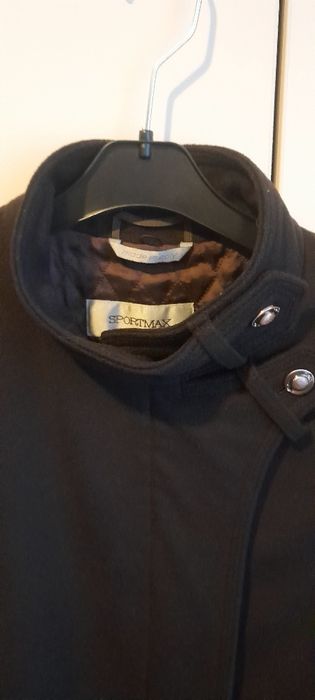 Palton maro inchis din lana