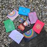 Set cani si agende pictate in stil mandala