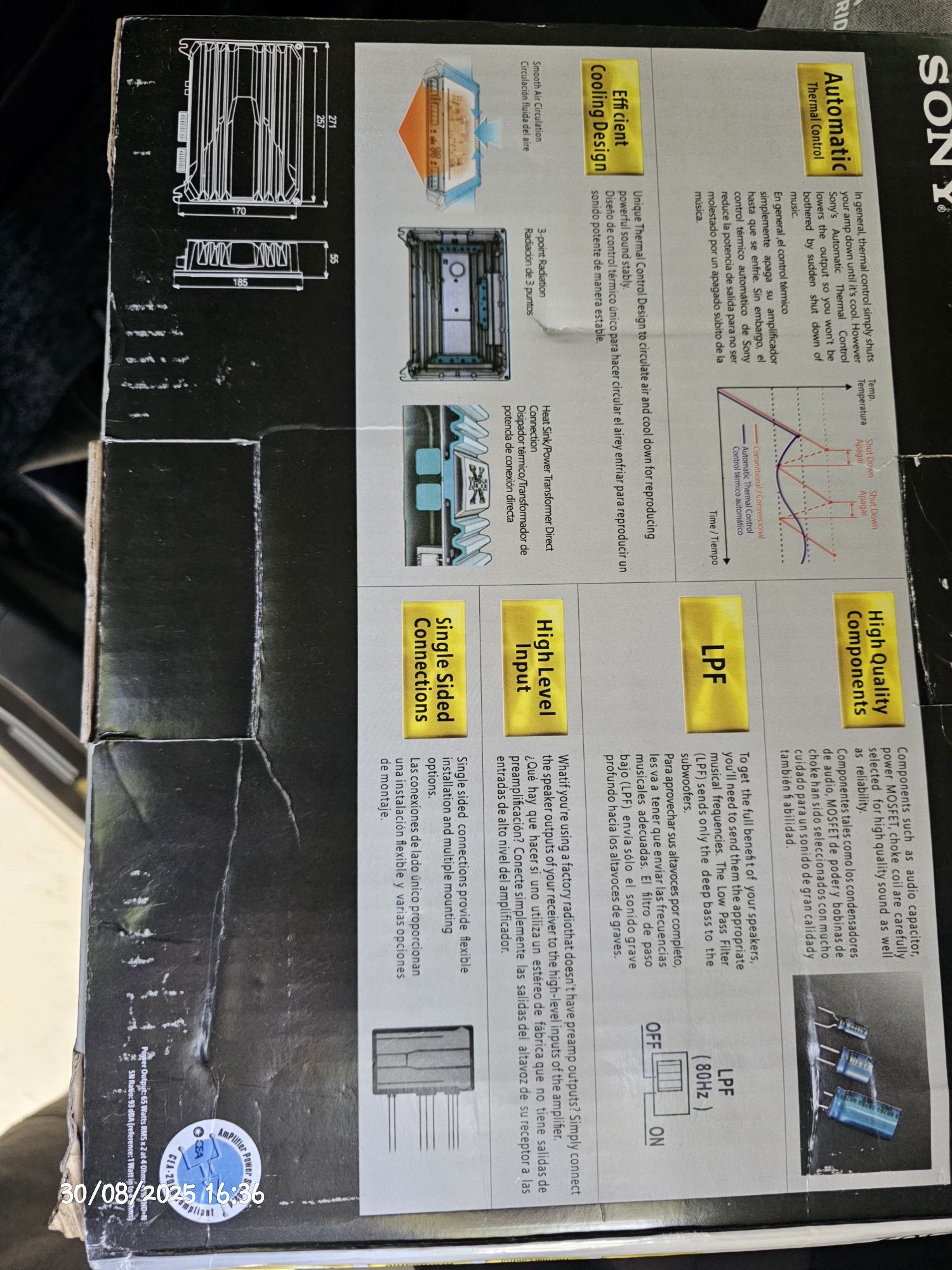 Sony 500w usilitil