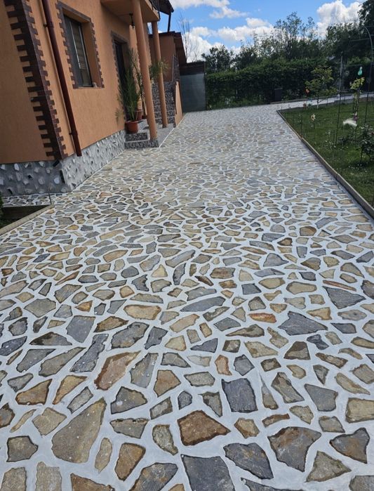 Piatra naturala de munte pentru pavaj diferite culori calitate premium