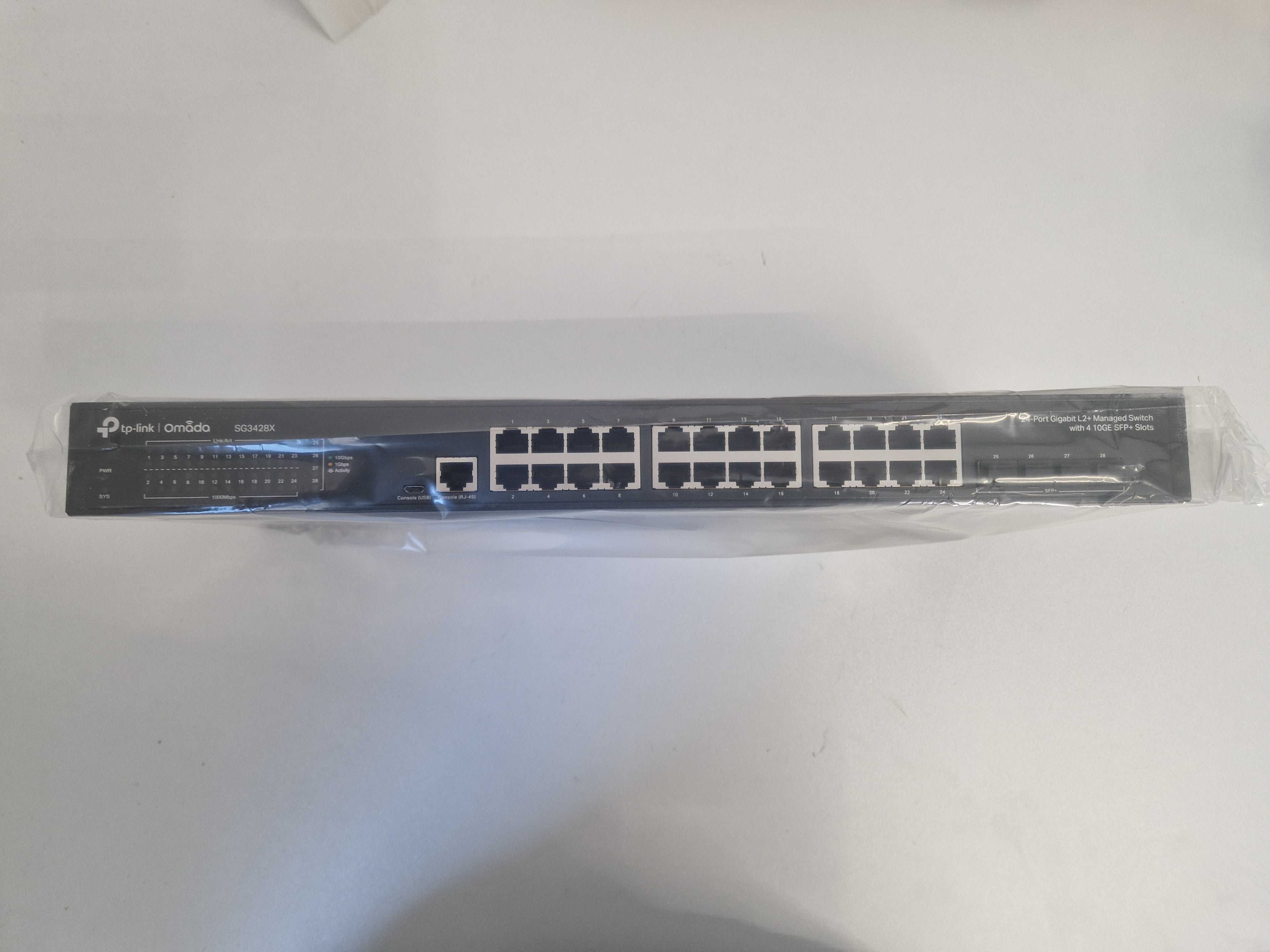 24-портов гигабит L2 управляем комутатор TP-Link TL-SG3428X с 4-SFP+