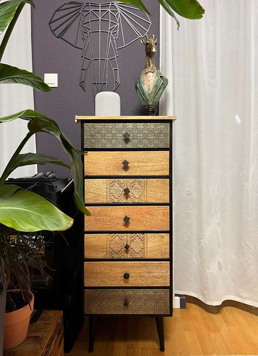 Piesa Mobilier Barracuda | Comoda Designer Lucrata Manual | Lemn Masiv