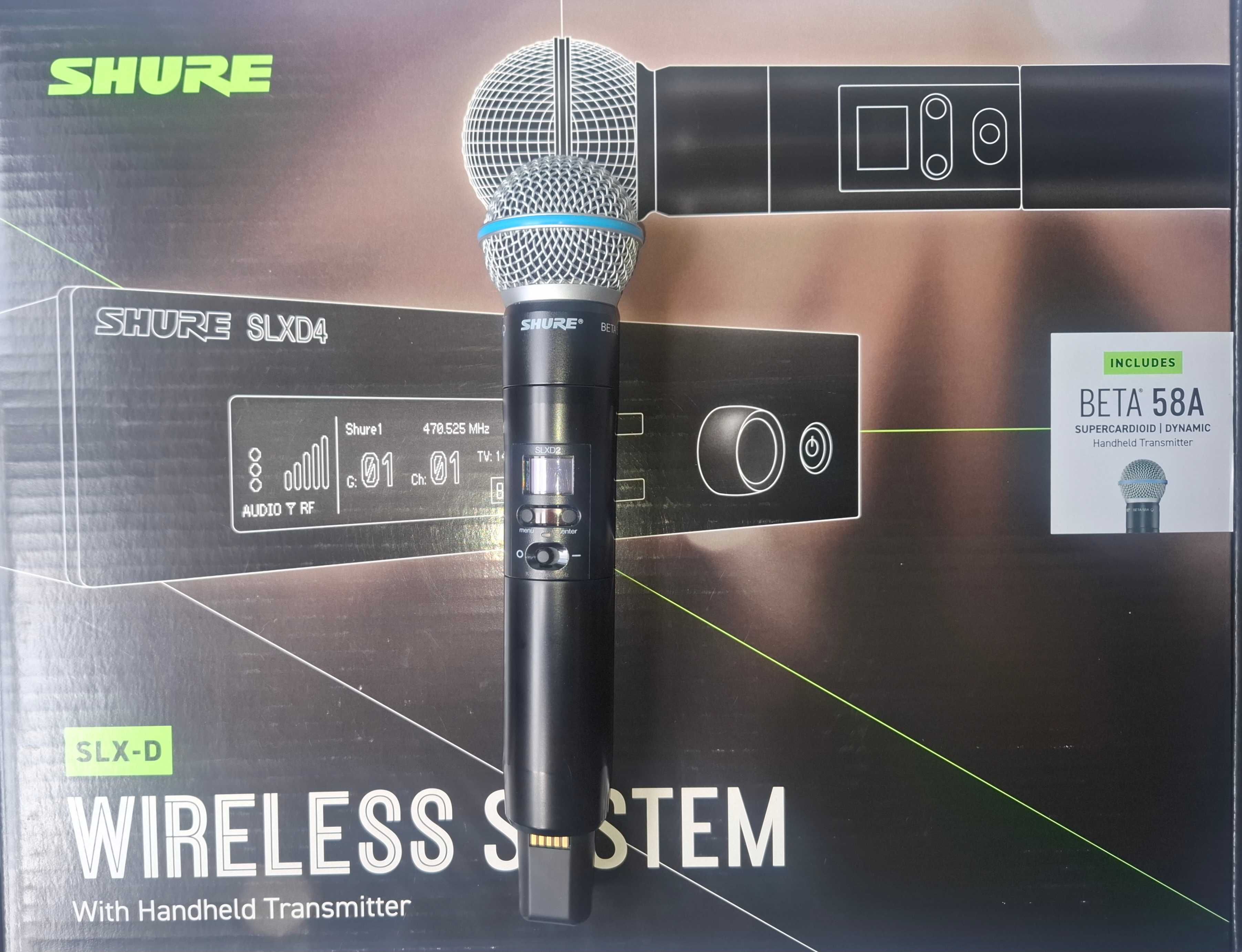 Продавам безжичен микрофон SHURE SLXD24/B58-K59