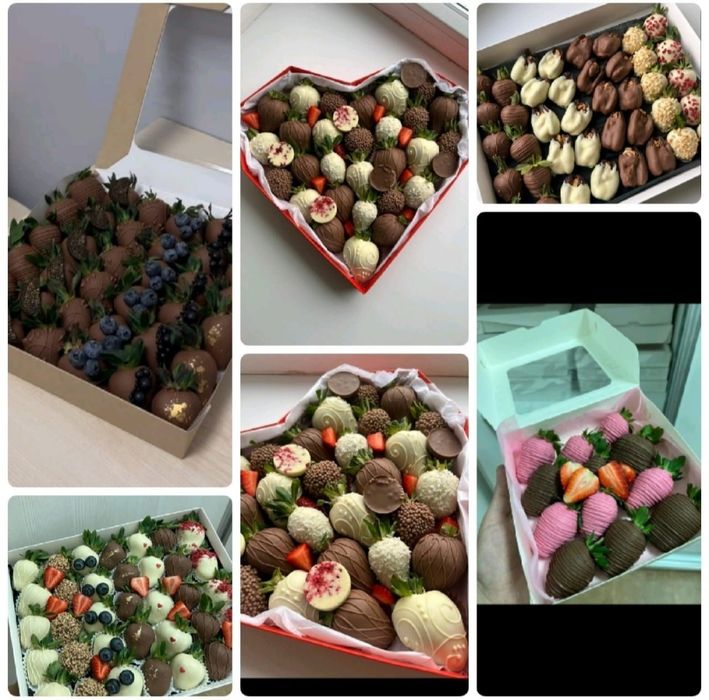 Клубника в шоколаде Дубайский шоколад