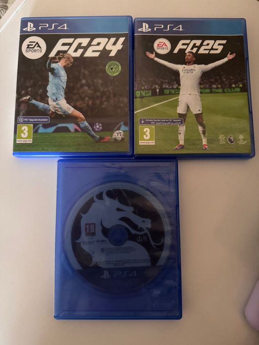 Диск ps4 , FC 24 (rus) , FC 25 (eng) , Mortal Kombat