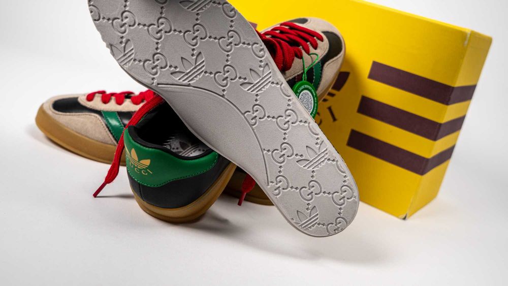 Унисекс Обувки Adidas x Gucci Gazelle Black Green Red