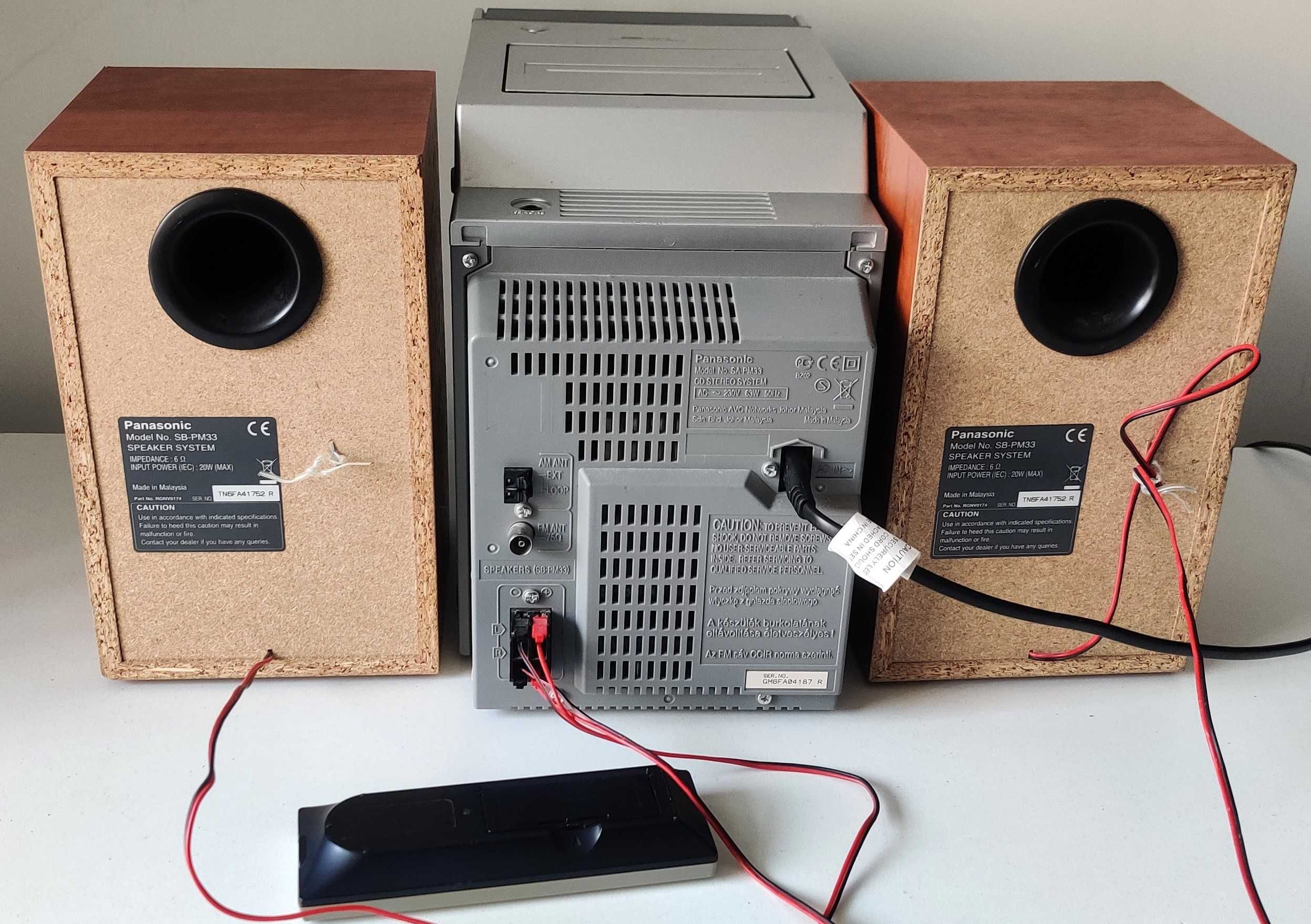 Panasonic SA PM 33 muzica sis mini telecomanda boxe muzica