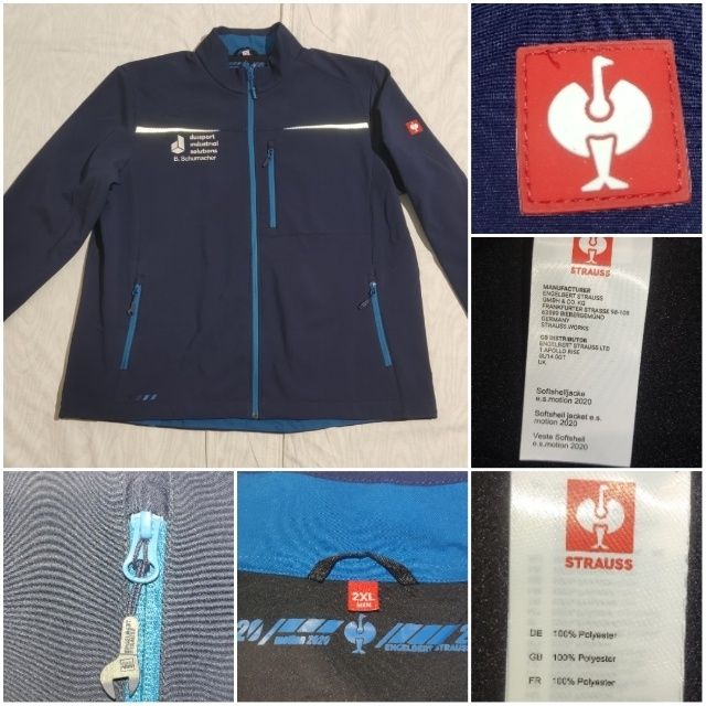 Geaca Engelbert Strauss Softshell mărime 2XL bărbat lucru șantier mun