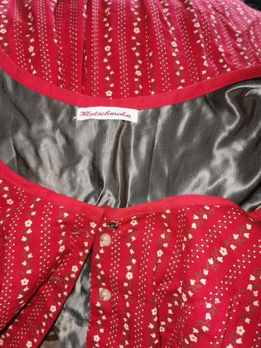 Rochie vintage rosie "Mac de camp" (Klatschmohn)