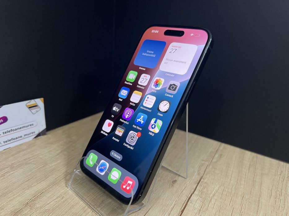 Iphone 15 128Gb Black 3 ani garanție, Telefoane Mureș
