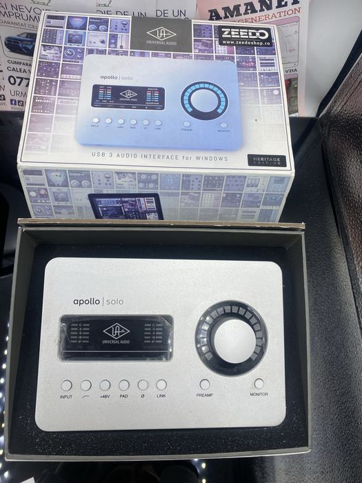 Amanet Next Generation/ Interfata audio Apollo Solo tip c