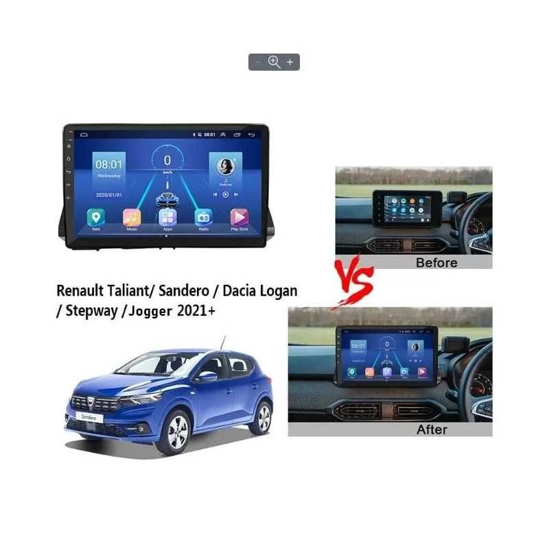 9-инчова мултимедия Dacia Jogger Sandero Logan Stepway (2021+) Taliant