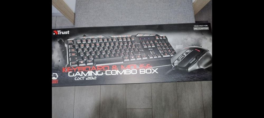 Kit tastatura + mouse Trust 282 Gaming cu tastatura iluminată !!!