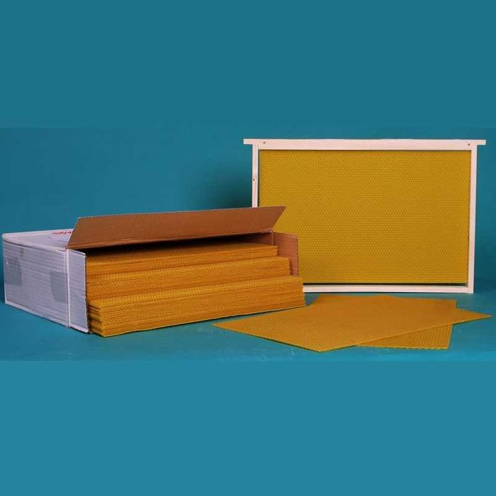 Foițe de ceară naturală 1 1, 1 2, 3 4, calitate pentru stupină