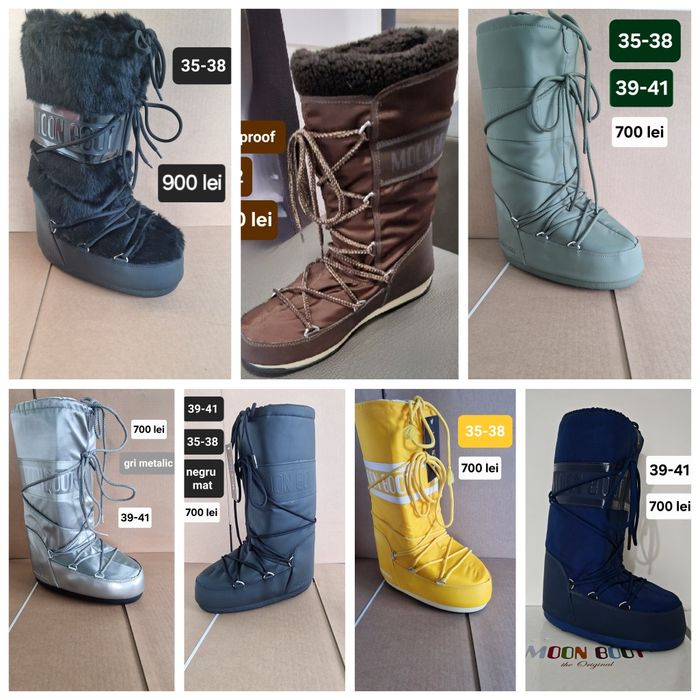Moon boot original diferite modele și mărimi