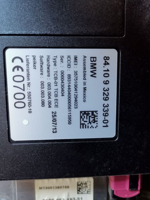 Combox telematics Bmw 2010 - 2017
