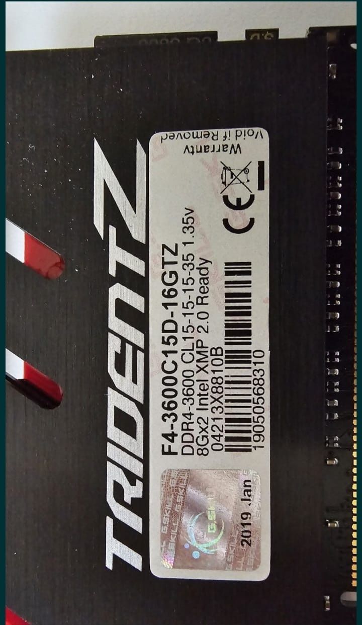 Memorii DDR4 G. SKILL 16Gb(2x8Gb) 3600Mhz CL15