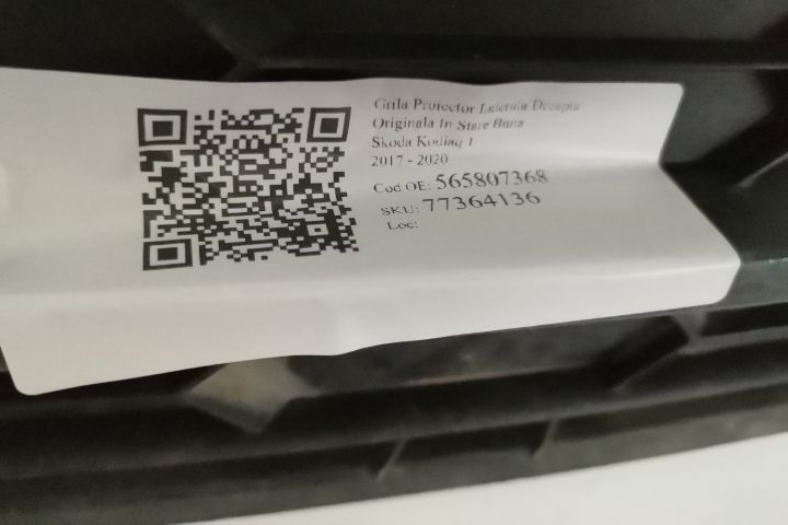 Странична решетка на фара Дясна Оригинална В добро състояние Шкода / S