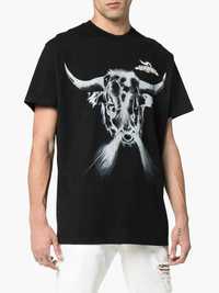 GIVENCHY Tribal Tarius Bull Logo Print Slim Fit Мъжка Тениска M (S)
