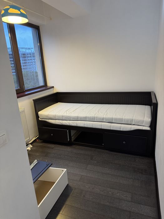Cadru divan cu 3 sertare, + 2*saltea de spuma 80x200 cm