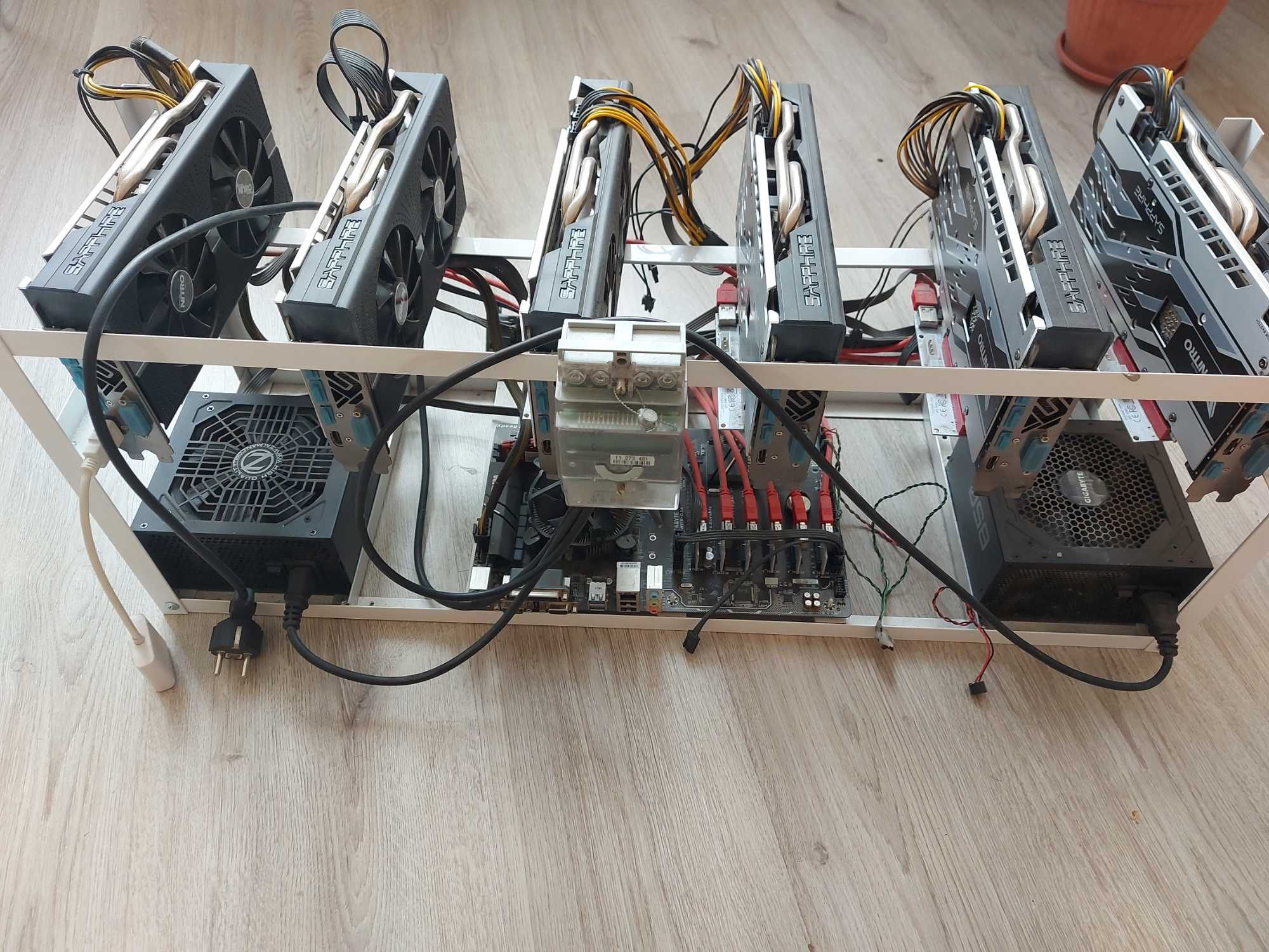 Mining rig 6 x rx 580 8 gb