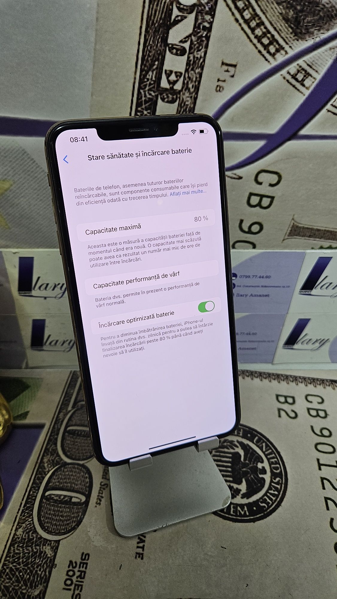 iPhone XS MAX 256GB Gold Baterie:80%.Preṭ fix!