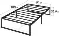 Zinus Lorelei Метална рамка за единично легло (непълен комплект)