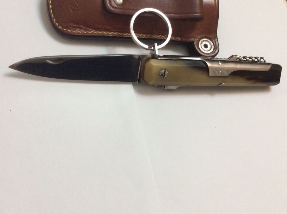 Briceag Jacques Mongin  3 lame,tirbuson,husa ,piesa rara colectie