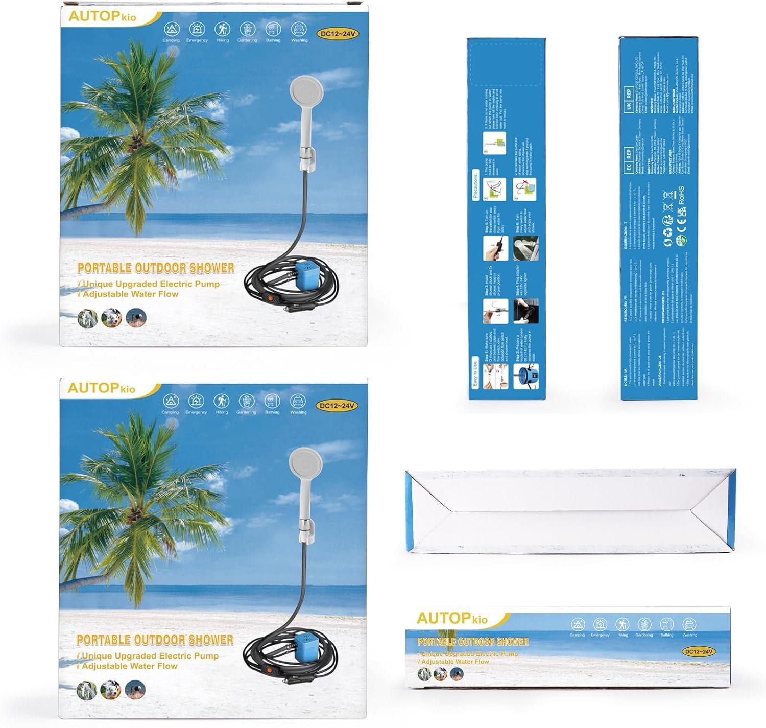 Dus portabil de camping AUTOPkio,12/24v,sigilat