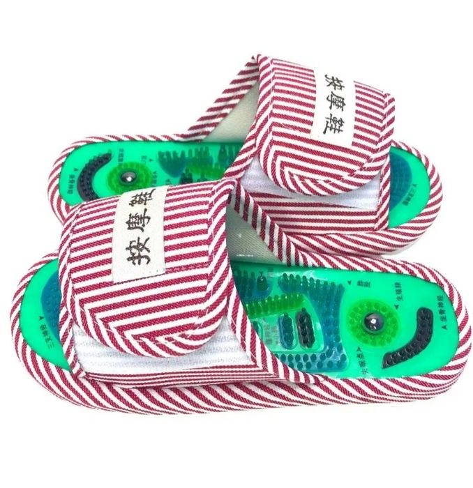 Тапочки акупунктурные с магнитами для массажа