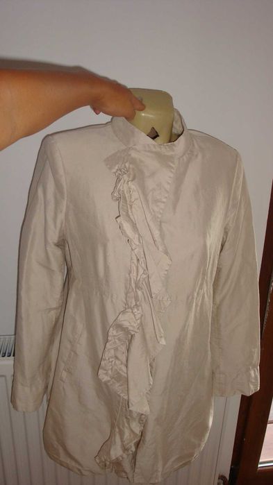 Trench crem alb lăptos XL 42 s.Oliver