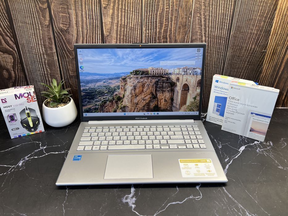 Ноутбук для работы ASUS VivoBook Go 15 | Core i3-N305 | 8GB | 256GB