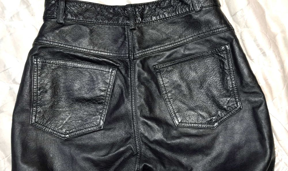 дамски панталона от естесвена кожа