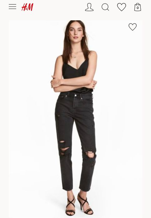 Jeans dama model boyfriend H&M m38