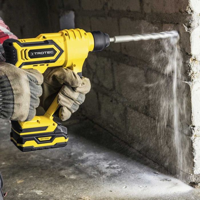 Bormașina Ciocan Rotopercutor TROTEC, Acumulator Flexpower 20V 2,0 Ah