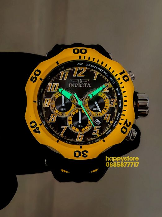 INVICTA Hydra Yellow 52 mm, Инвикта нов ръчен часовник