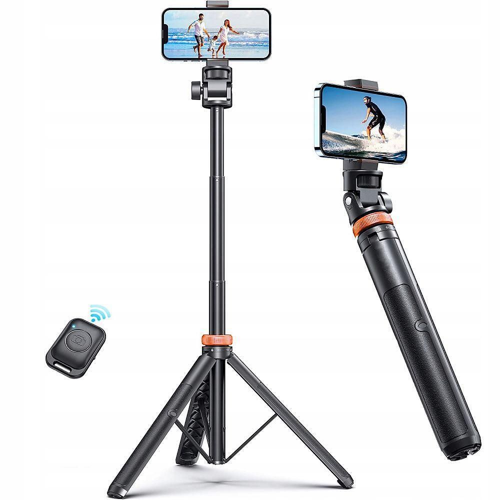 Tech-protect l03s bluetooth selfie stick tripod - черен