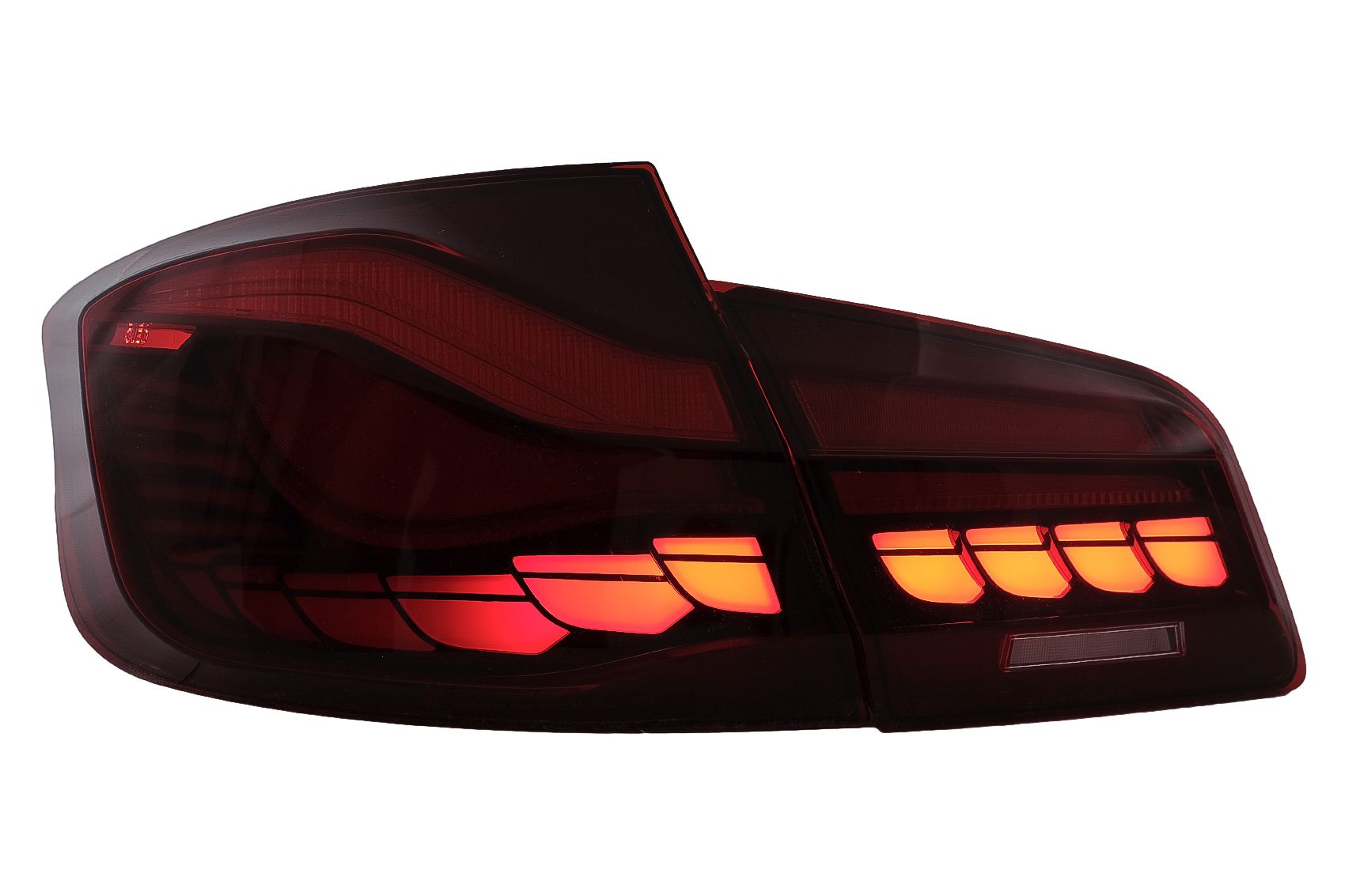 Stopuri OLED BMW Seria 5 F10 (2011-2017) Rosu Clar cu semnal