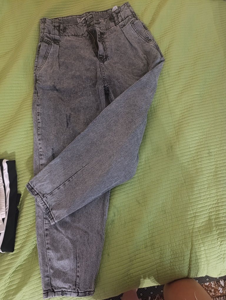 Широки дънки mom fit
