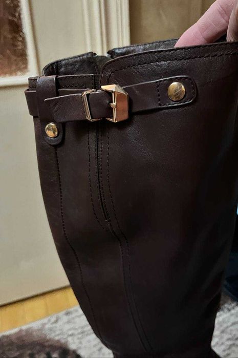 Сапоги женские, натуральная кожа