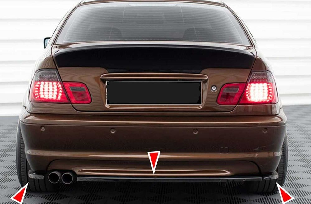 добавки за задна броня за бмв е46 / bmw e46 дифузьор