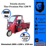 Triciclu electric tuk tuk Thor Premium Plus cu cabina  Agramix