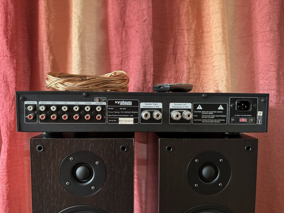 Sistem audio HI-FI System Fidelity amplificator SA-250 boxe SF-3050
