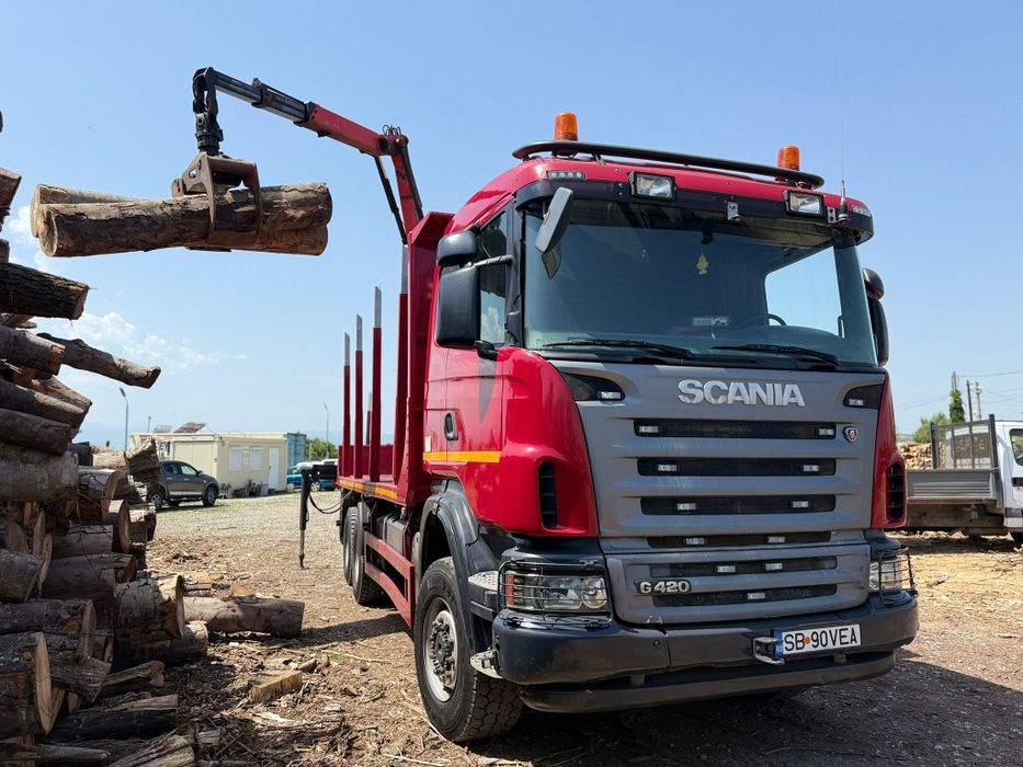 Scania G420 2010 6x6 Transport lemne - Camion Forestier -  Macara Epsi