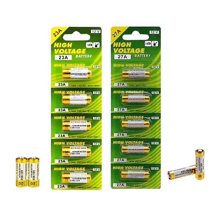 Алкални батерии 27A, 23A, 50 бр.